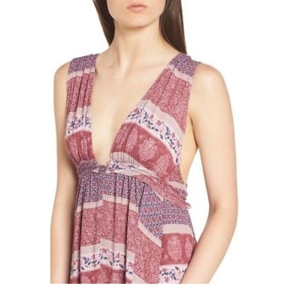 SUN AND SHADOW Print Swing Dress Tassel Tipped Tie - Picture 4 of 5